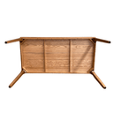 Genji 1.4 Meter Oak Dining Table -  Walnut at online8 furniture store Auckland