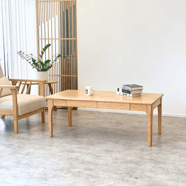 Genji 4 Drawers Coffee Table -  Natural at online8 furniture store Auckland