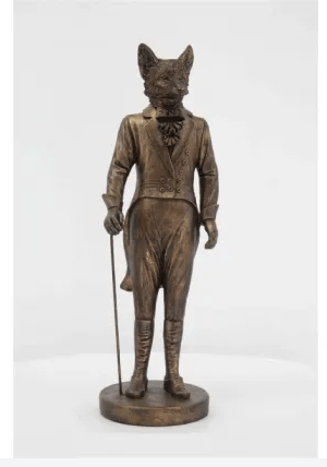 Gentleman Fox Statue - Bronze at online8 furniture store Auckland