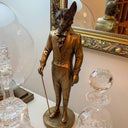 Gentleman Fox Statue - Bronze at online8 furniture store Auckland