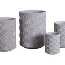 Geo Cylinder Designer Cement Planter at online8 furniture store Auckland