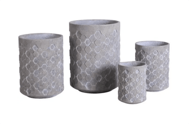 Geo Cylinder Designer Cement Planter at online8 furniture store Auckland