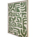 Geometric Hand Printed Framed Canvas Wall Art at online8 furniture store Auckland