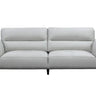 Georgia 3 Seater Leather Sofa - Silver at online8 furniture store Auckland