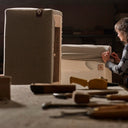 Gianni Duffle 3 Seat Sofa - Latte at online8 furniture store Auckland