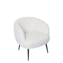 Glam Club Boucle Chair - Cream at online8 furniture store Auckland