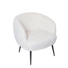 Glam Club Boucle Chair - Cream at online8 furniture store Auckland