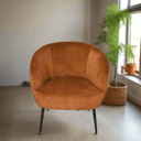 Glam Club Chair - Rust at online8 furniture store Auckland