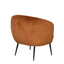 Glam Club Chair - Rust at online8 furniture store Auckland
