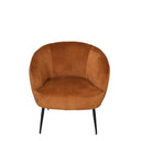 Glam Club Chair - Rust at online8 furniture store Auckland