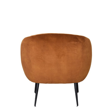 Glam Club Chair - Rust at online8 furniture store Auckland