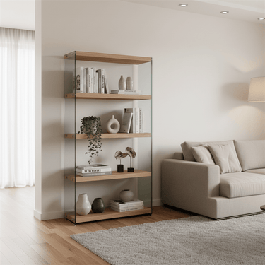 Glass Display Unit | Bookcase at Online8 Furniture Auckland NZ
