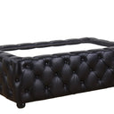Glass Top Leather Coffee Table at online8 furniture store Auckland