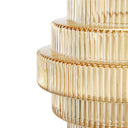 Glass Vase Set/2 - Amber at online8 furniture store Auckland