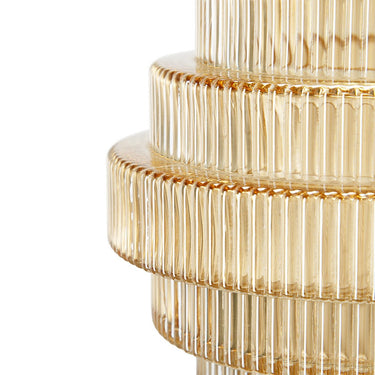 Glass Vase Set/2 - Amber at online8 furniture store Auckland