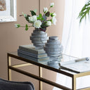 Glass Vase Set/2 - Smoke at online8 furniture store Auckland