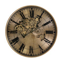 Globe Round Gear Wall Clock at Online8 Furniture Auckland NZ