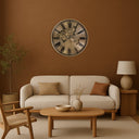 Globe Round Gear Wall Clock at Online8 Furniture Auckland NZ