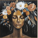 Goddess Framed Canvas Art - Natural at online8 furniture store Auckland