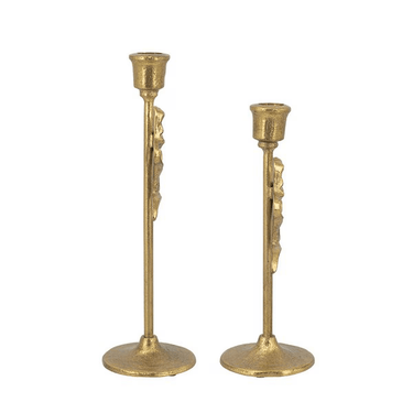Gold Bow Candle Holder - Set of 2 at online8 furniture store Auckland