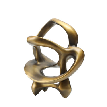 Gold Curved Sculpture at online8 furniture store Auckland
