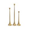 Gold Taper Candle Holder - Set of 3 at online8 furniture store Auckland