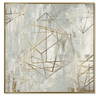 Gold Wire Framed Canvas Print 90x90 at online8 furniture store Auckland