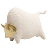 Golden Face Bull Statue Small at online8 furniture store Auckland