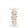 Golden Glass Candle Stick - Small at online8 furniture store Auckland