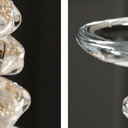 Golden Glass Candle Stick - Small at online8 furniture store Auckland