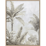 Golden Palms A Framed Canvas - Natural at online8 furniture store Auckland