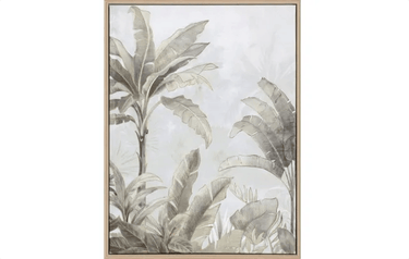 Golden Palms A Framed Canvas - Natural at online8 furniture store Auckland