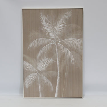 Golden Palms Etched Wall Art at Online8 Furniture Auckland NZ