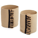 Gomez Cotton Raffia Baskets - Set of 2 at online8 furniture store Auckland