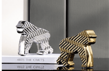Gorilla Statue Gold at online8 furniture store Auckland