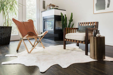 Grand Canyon Cow Hide Rug - Ivory at online8 furniture store Auckland