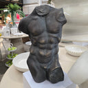 Greco Roman Nude Torso Sculpture - Black at Online8 Furniture Auckland NZ