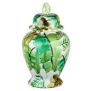 Green Ceramic Jar With Lid With Lid at online8 furniture store Auckland