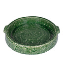 Green glaze stoneware dish - Large at online8 furniture store Auckland