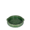 Green glaze stoneware dish - Small at online8 furniture store Auckland