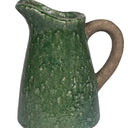 Green Glaze Stoneware Jug - Medium at Online8 Furniture Auckland NZ