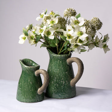 Green Glaze Stoneware Jug - Small at Online8 Furniture Auckland NZ