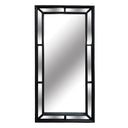 Grid Border Beaded Mirror | Matt Black at Online8 Furniture Auckland NZ