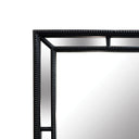 Grid Border Beaded Mirror | Matt Black at Online8 Furniture Auckland NZ