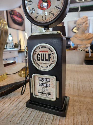 Gulf Petrol Pump Table Clock at online8 furniture store Auckland