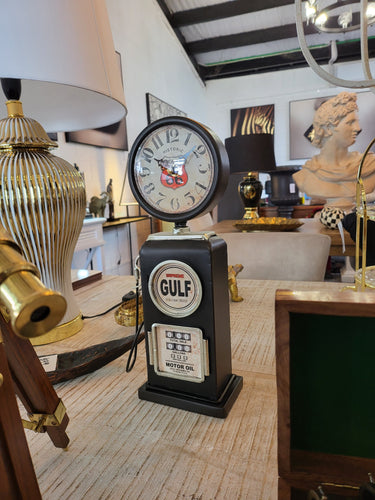 Gulf Petrol Pump Table Clock at online8 furniture store Auckland