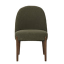 Hamberg Boucle Dining Chair - Olive at online8 furniture store Auckland