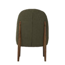Hamberg Boucle Dining Chair - Olive at online8 furniture store Auckland