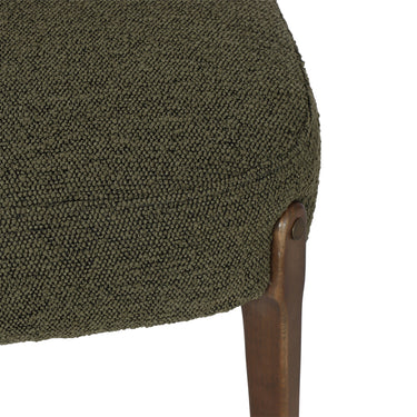 Hamberg Boucle Dining Chair - Olive at online8 furniture store Auckland