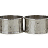 Hammered Napkin Rings Set/4 at online8 furniture store Auckland
